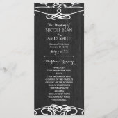 Hochzeitsprogramm für Schwarzwald und Weißwein Programm (Vorderseite)