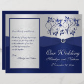 Hochzeitsprogramm für Seeschiffe und Silberflore (Vorne/Hinten)