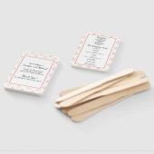 Hochzeitsprogramm für Soft Peachy Blush Damask Fächer (Non-assembled)