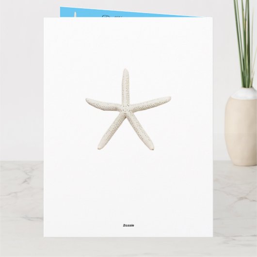 Hochzeitsprogramm für Tropical Beach Floral Karte (Rückseite)