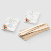 Hochzeitsprogramm für tropische Hibiskus Fächer (Non-assembled)