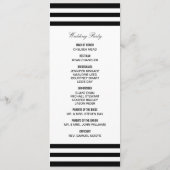 Hochzeitsprogramm für tropische Pflanzen Programm (Rückseite)