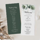 Hochzeitsprogramm für tropische Vegetation Programm