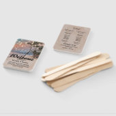 Hochzeitsprogramm für tropische Vintage Beach Ligh Fächer (Non-assembled)