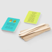 Hochzeitsprogramm für Türkis und Lemon Fächer (Non-assembled)