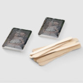 Hochzeitsprogramm für Vellum Black & White Overlay Fächer (Non-assembled)