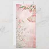 Hochzeitsprogramm für Vintage Blush-Dress (Rückseite)