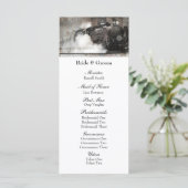 Hochzeitsprogramm für Vintage Dampflokomotive Moto Programm (Stehend Vorderseite)