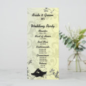 Hochzeitsprogramm für Vintage Fischliebhaber Programm (Stehend Vorderseite)