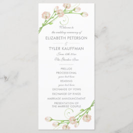 Hochzeitsprogramm für Vintage Gartenanlagen Programm