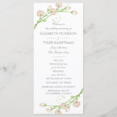 Hochzeitsprogramm für Vintage Gartenanlagen Programm (Vorderseite)