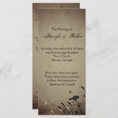 Hochzeitsprogramm für Vintage Gotik Programm (Vorne/Hinten)