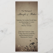 Hochzeitsprogramm für Vintage Gotik Programm (Vorderseite)