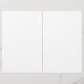 Hochzeitsprogramm für Vintage Lieben (Rückseite)