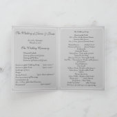 Hochzeitsprogramm für Vintage Liebesvögel Programm (Innenseite)