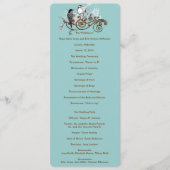 Hochzeitsprogramm für Vintage Liebesvögel Programm (Vorderseite)