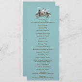 Hochzeitsprogramm für Vintage Liebesvögel Programm (Vorne/Hinten)