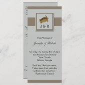 Hochzeitsprogramm für Vintage Meerestiere Programm (Vorne/Hinten)