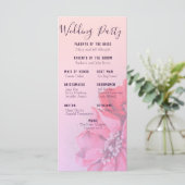 Hochzeitsprogramm für Vintage Rose Programm (Stehend Vorderseite)