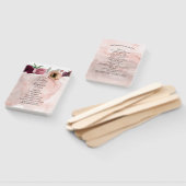 Hochzeitsprogramm für Vintage Wasserfarben Fächer (Non-assembled)