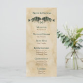 Hochzeitsprogramm für Vintage Wasserfarben Programm (Stehend Vorderseite)