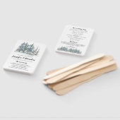 Hochzeitsprogramm für Wälder Fächer (Non-assembled)