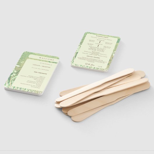 Hochzeitsprogramm für Waldlandschaften Fächer (Non-assembled)