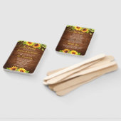 Hochzeitsprogramm für Waldsonnenblumen Fächer (Non-assembled)