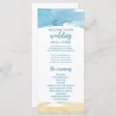 Hochzeitsprogramm für Wasser und Wasser Programm (Vorne/Hinten)