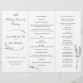 Hochzeitsprogramm für Wasserfarben (Vorderseite)