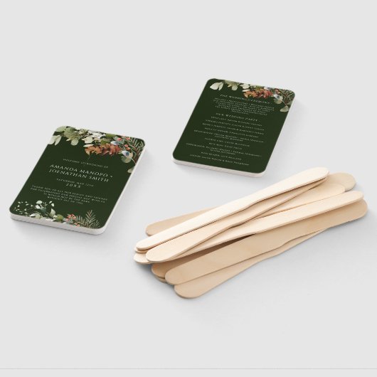 Hochzeitsprogramm für Wasserfarben Fächer (Non-assembled)