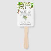 Hochzeitsprogramm für Wasserfarben Fächer (Vorderseite)