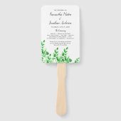 Hochzeitsprogramm für Wasserfarben Fächer (Vorderseite)