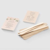 Hochzeitsprogramm für Wasserfarben Fächer (Non-assembled)