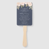 Hochzeitsprogramm für Wasserfarben Fächer (Vorderseite)