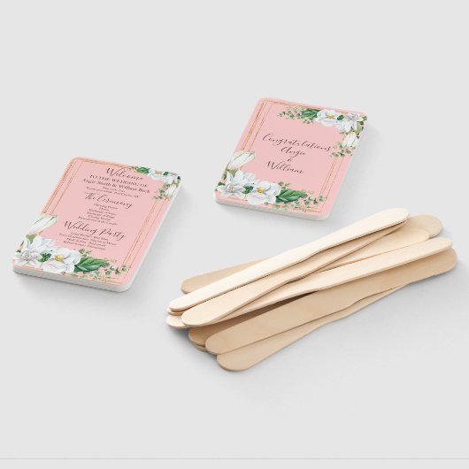 Hochzeitsprogramm für Wasserfarben Fächer (Non-assembled)