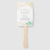 Hochzeitsprogramm für Wasserfarben Fächer (Vorderseite)