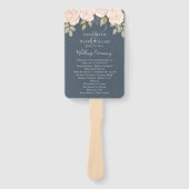 Hochzeitsprogramm für Wasserfarben Fächer (Vorderseite)