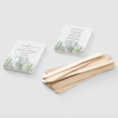 Hochzeitsprogramm für Wasserfarben-Pine-Wald Fächer (Non-assembled)