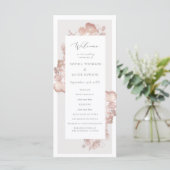 Hochzeitsprogramm für Wasserfarben Programm (Stehend Vorderseite)