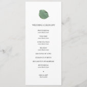 Hochzeitsprogramm für Wasserfarben Programm (Vorderseite)