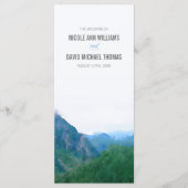 Hochzeitsprogramm für Wasserfarben Programm (Vorderseite)