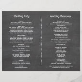 Hochzeitsprogramm für Wasserfarben-Sonnenblumen (Hinten)