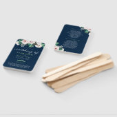 Hochzeitsprogramm für Wasserfarben und Weißes Grün Fächer (Non-assembled)