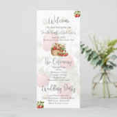 Hochzeitsprogramm für Wasserfarbenbeeren (Stehend Vorderseite)