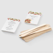 Hochzeitsprogramm für Wasserfarbenbeeren Fächer (Non-assembled)