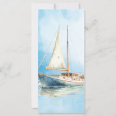 Hochzeitsprogramm für Wasserfarbensegler (Rückseite)