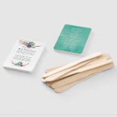 Hochzeitsprogramm für Watercolor Wüstensukkulente Fächer (Non-assembled)