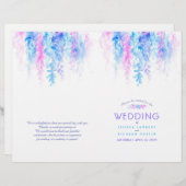 Hochzeitsprogramm für Weintrauben (Vorne/Hinten)