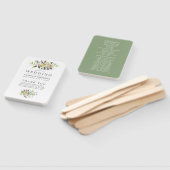 Hochzeitsprogramm für Weiß und Grün Fächer (Non-assembled)